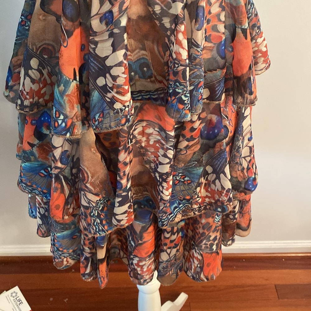 Floral Multicolor Ruffle Dress - Picture 3 of 10